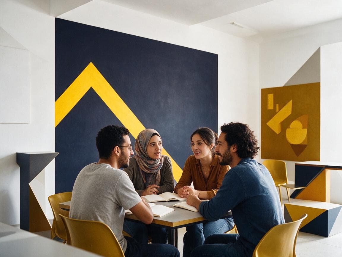 Salle de cours d'allemand au centre ISAT Language