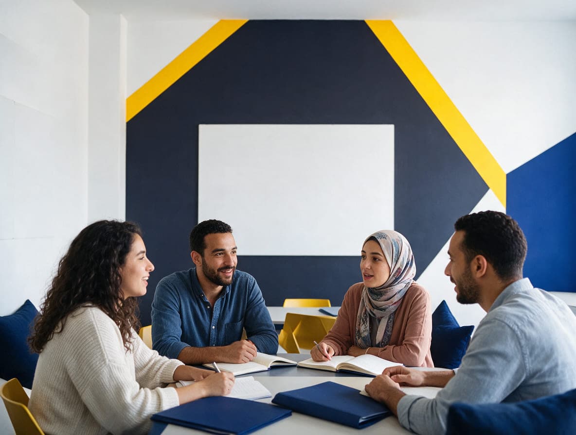 Salle de cours d'anglais au centre ISAT Language