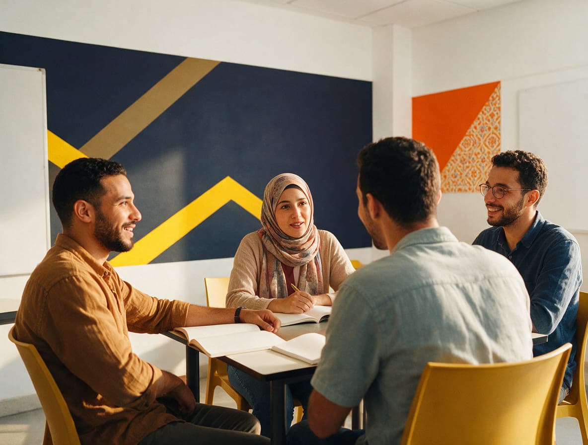 Salle de cours d'espagnol au centre ISAT Language